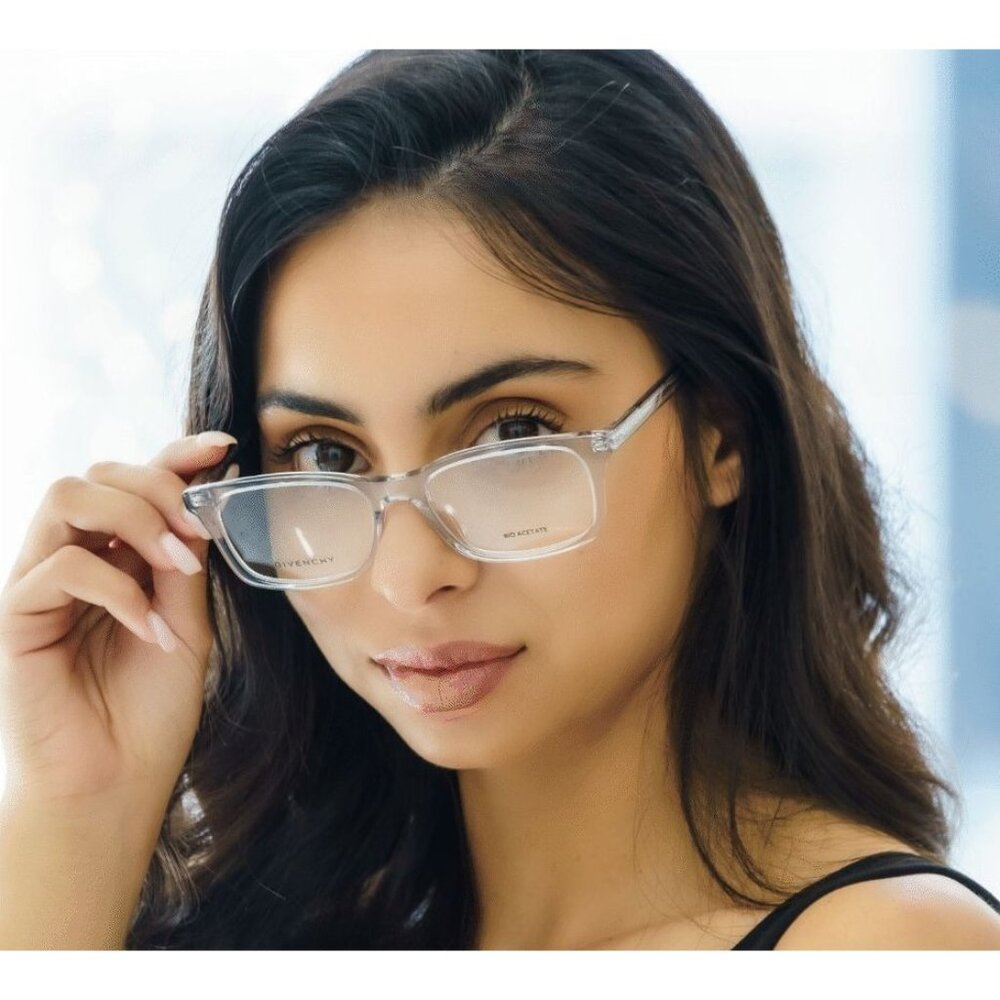 NEW GIVENCHY EYEGLASSES GREY WOMEN EYEWEAR GIVENCHY - Picture 3 of 4